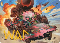 Redshift, Rocketeer Chief Art Card (Gold-Stamped Signature) - Art Series: Aetherdrift (AADFT) #13 - Special Magic: The Gathering Trading Card