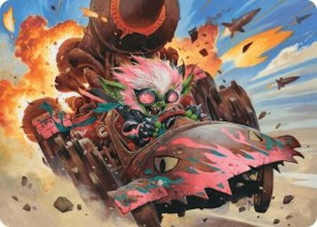 Redshift, Rocketeer Chief Art Card - Art Series: Aetherdrift Magic: The Gathering trading card