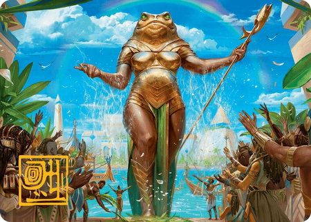 Sab-Sunen, Luxa Embodied Art Card (Gold-Stamped Signature) - Art Series: Aetherdrift Magic: The Gathering trading card