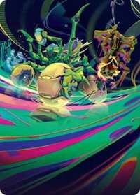 Thundering Broodwagon Art Card - Art Series: Aetherdrift (AADFT) #48 - Special Magic: The Gathering Trading Card