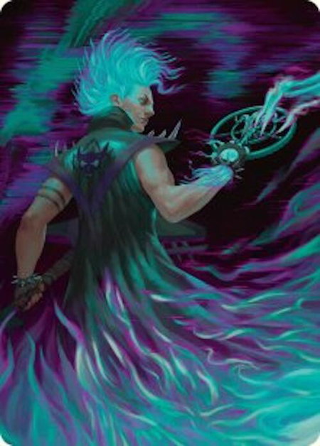 Winter, Cursed Rider Art Card - Art Series: Aetherdrift Magic: The Gathering trading card