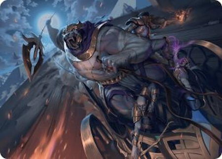 Zahur, Glory's Past Art Card - Art Series: Aetherdrift Magic: The Gathering trading card