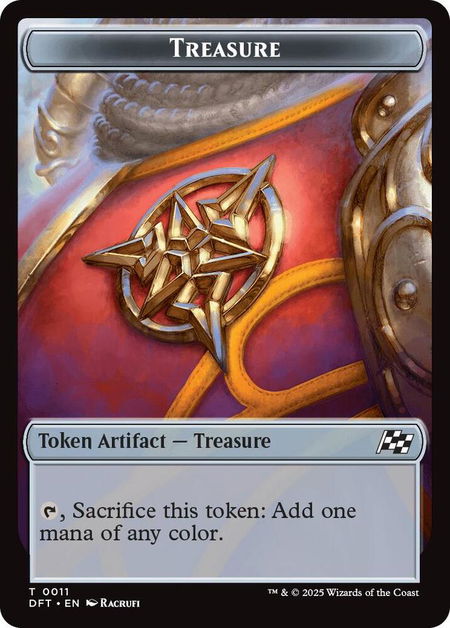 Treasure // Pilot Double-Sided Token - Aetherdrift Magic: The Gathering trading card