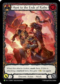 Hunt to the Ends of Rathe (Red) - GEM Pack 1 (GEM) #GEM015 - Promo Flesh and Blood Trading Card
