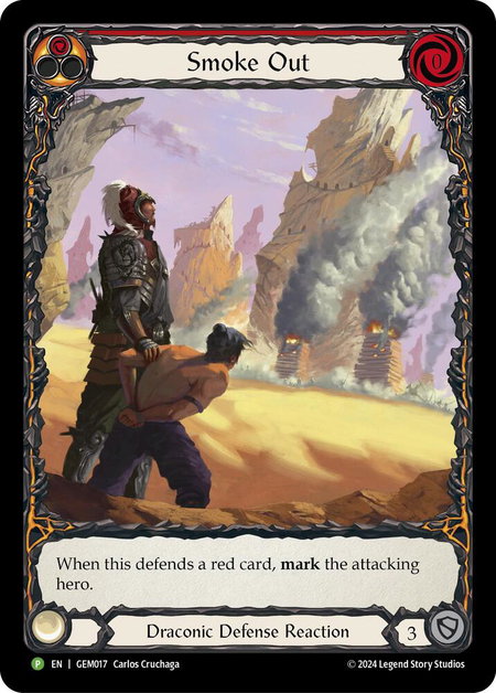 Smoke Out (Red) - GEM Pack 1 Flesh and Blood trading card