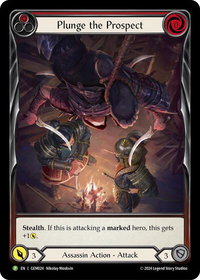 Plunge the Prospect (Red) - GEM Pack 1 (GEM) #GEM024 - Promo Flesh and Blood Trading Card