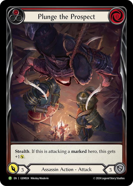 Plunge the Prospect (Red) - GEM Pack 1 Flesh and Blood trading card