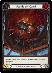 Scuttle the Canal (Red) - GEM Pack 1 (GEM) #GEM025 - Promo Flesh and Blood Trading Card