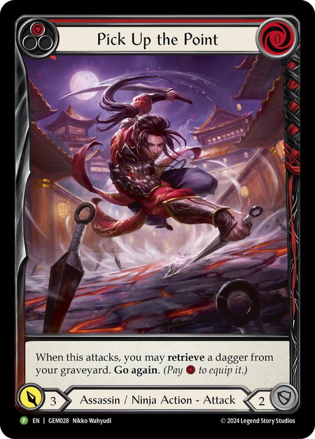 Pick Up the Point (Red) - GEM Pack 1 Flesh and Blood trading card