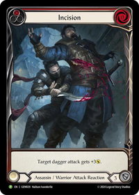 Incision (Red) - GEM Pack 1 (GEM) #GEM029 - Promo Flesh and Blood Trading Card