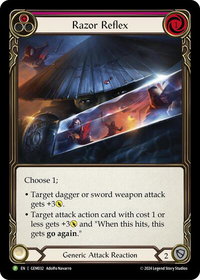 Razor Reflex (Red) - GEM Pack 1 (GEM) #GEM032 - Promo Flesh and Blood Trading Card
