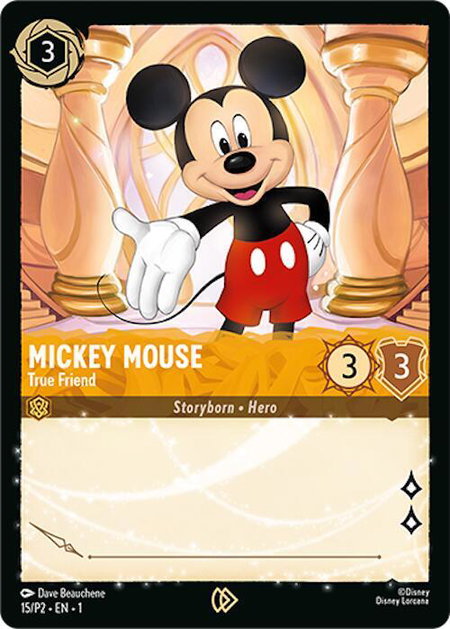 Mickey Mouse - True Friend - Disney Lorcana Promo Cards Disney Lorcana trading card