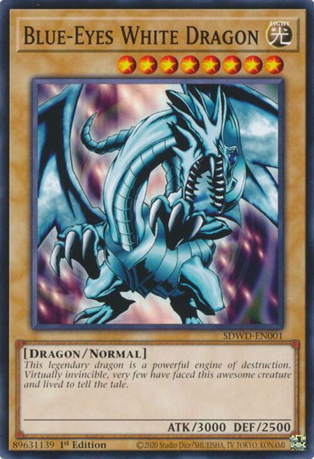 Blue-Eyes White Dragon (SDWD-EN001) - Structure Deck: Blue-Eyes White Destiny YuGiOh trading card
