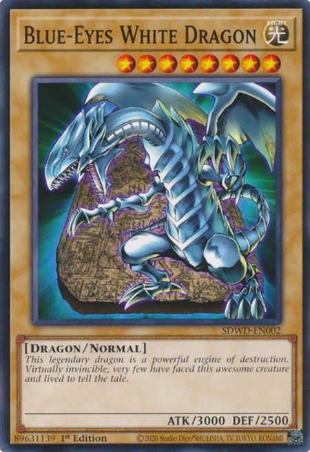 Blue-Eyes White Dragon (SDWD-EN002) - Structure Deck: Blue-Eyes White Destiny YuGiOh trading card
