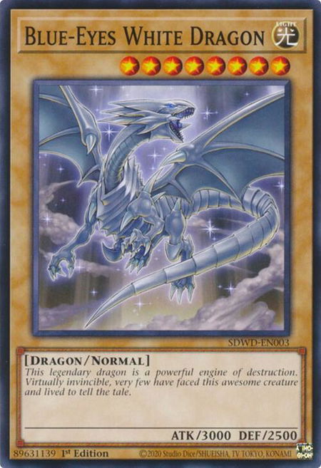 Blue-Eyes White Dragon (SDWD-EN003) - Structure Deck: Blue-Eyes White Destiny YuGiOh trading card