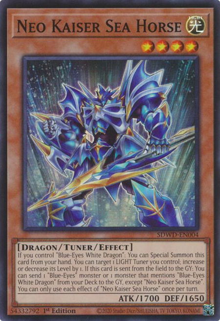Neo Kaiser Sea Horse - Structure Deck: Blue-Eyes White Destiny YuGiOh trading card