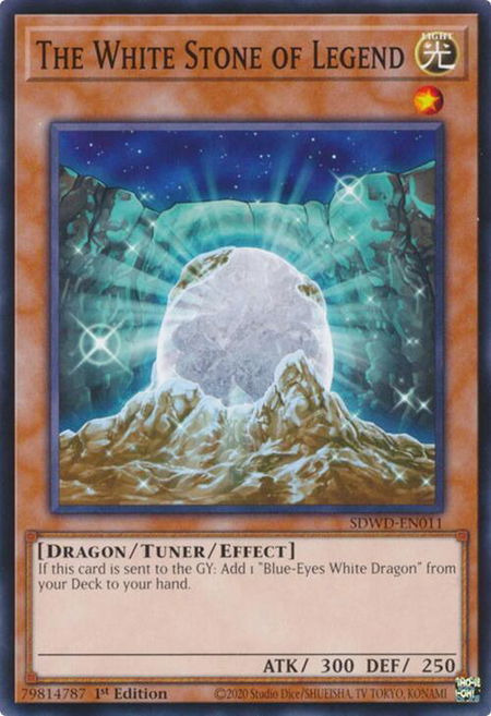 The White Stone of Legend - Structure Deck: Blue-Eyes White Destiny YuGiOh trading card