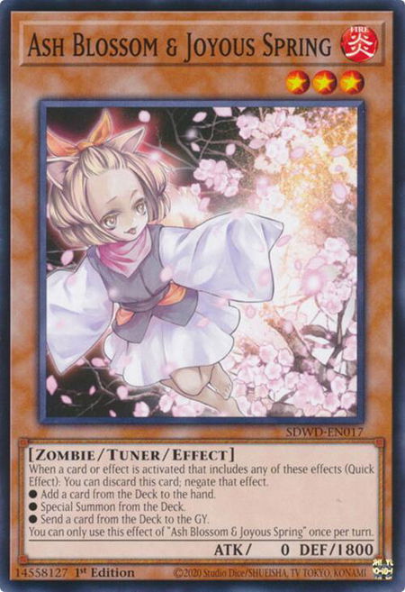 Ash Blossom & Joyous Spring - Structure Deck: Blue-Eyes White Destiny YuGiOh trading card