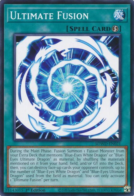 Ultimate Fusion - Structure Deck: Blue-Eyes White Destiny YuGiOh trading card