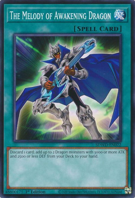 The Melody of Awakening Dragon - Structure Deck: Blue-Eyes White Destiny YuGiOh trading card