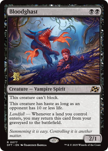Bloodghast - Prerelease Cards Magic: The Gathering trading card