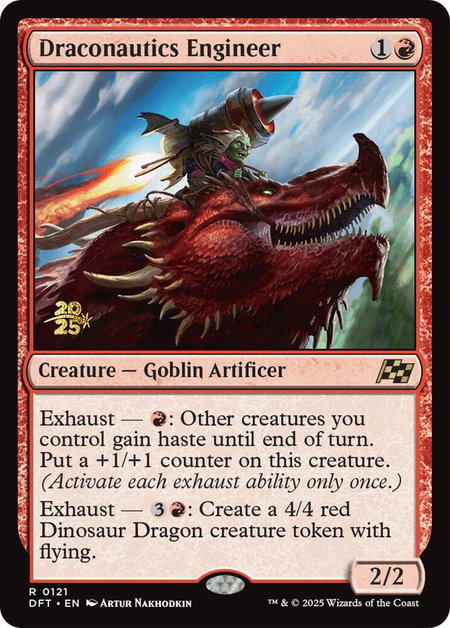 Draconautics Engineer - Prerelease Cards Magic: The Gathering trading card