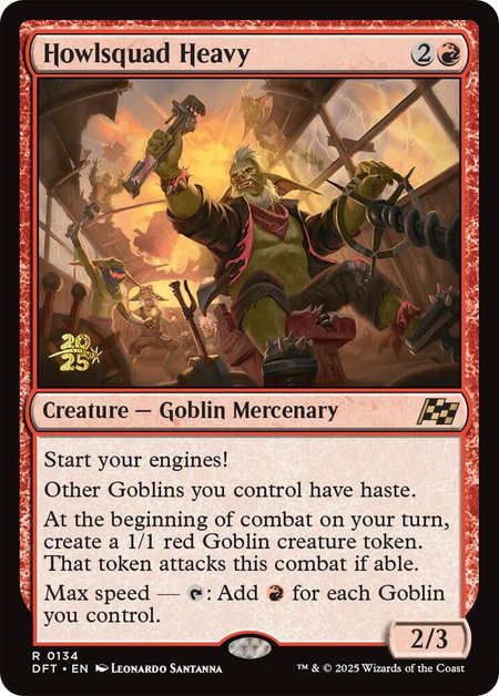 Howlsquad Heavy - Prerelease Cards Magic: The Gathering trading card