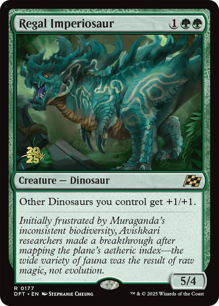 Regal Imperiosaur - Prerelease Cards Magic: The Gathering trading card