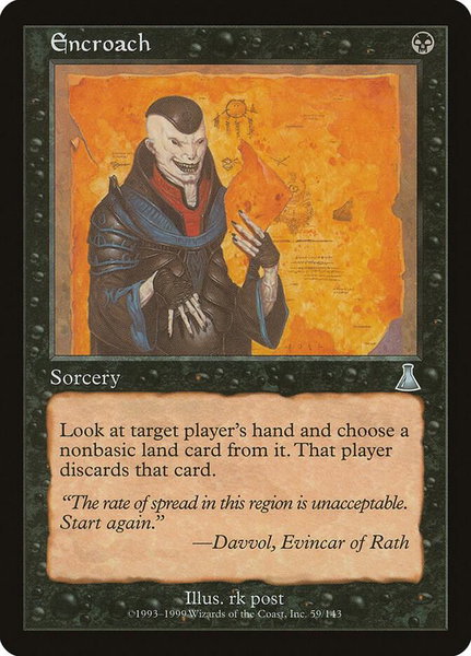Encroach trading card from Urza's Destiny Encroach - Urza's Destiny Magic: The Gathering trading card