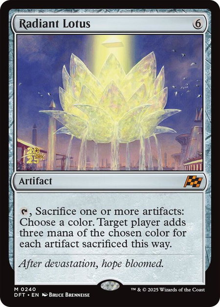 Radiant Lotus - Prerelease Cards Magic: The Gathering trading card