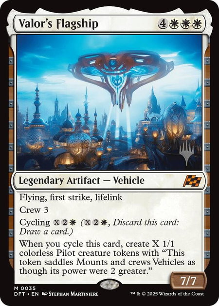 Valor's Flagship - Promo Pack: Aetherdrift Magic: The Gathering trading card