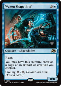 Waxen Shapethief - Promo Pack: Aetherdrift (PPDFT) #74 - Rare Magic: The Gathering Trading Card