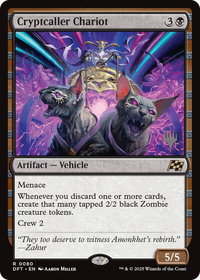 Cryptcaller Chariot - Promo Pack: Aetherdrift (PPDFT) #80 - Rare Magic: The Gathering Trading Card