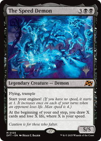 The Speed Demon - Promo Pack: Aetherdrift (PPDFT) #105 - Mythic Magic: The Gathering Trading Card