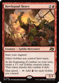 Howlsquad Heavy - Promo Pack: Aetherdrift (PPDFT) #134 - Rare Magic: The Gathering Trading Card