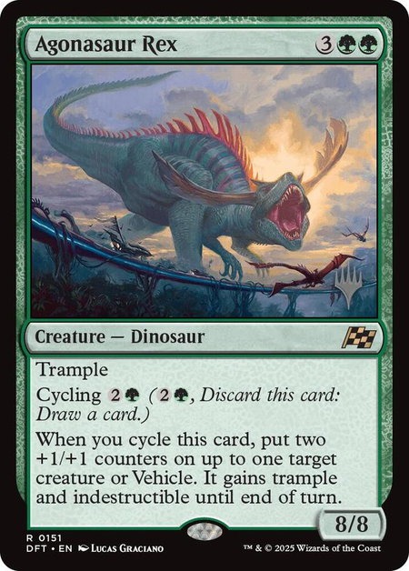 Agonasaur Rex - Promo Pack: Aetherdrift Magic: The Gathering trading card