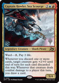 Captain Howler, Sea Scourge - Promo Pack: Aetherdrift (PPDFT) #194 - Rare Magic: The Gathering Trading Card
