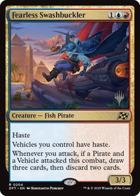 Fearless Swashbuckler - Promo Pack: Aetherdrift (PPDFT) #204 - Rare Magic: The Gathering Trading Card