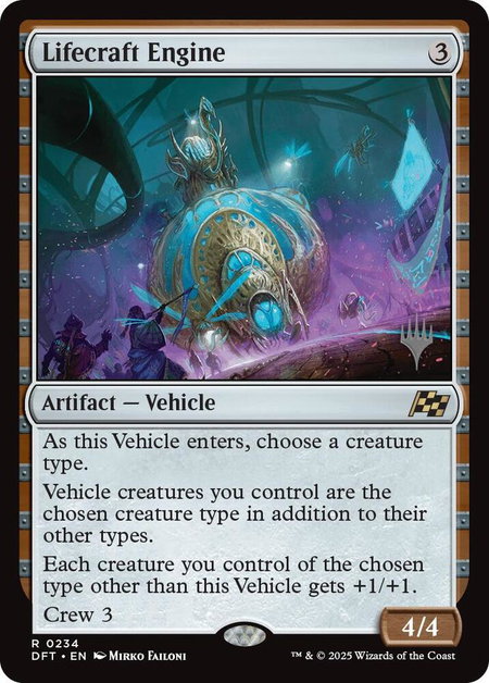 Lifecraft Engine trading card from Promo Pack: Aetherdrift Lifecraft Engine - Promo Pack: Aetherdrift Magic: The Gathering trading card
