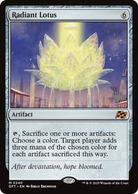 Radiant Lotus - Promo Pack: Aetherdrift (PPDFT) #240 - Mythic Magic: The Gathering Trading Card