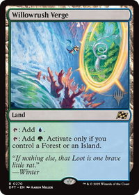 Willowrush Verge - Promo Pack: Aetherdrift (PPDFT) #270 - Rare Magic: The Gathering Trading Card