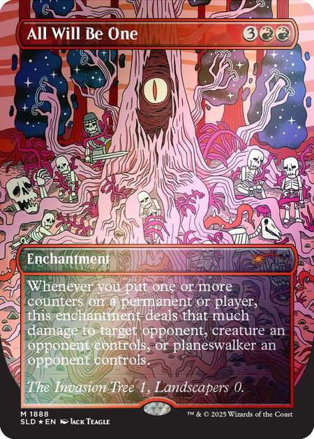 All Will Be One (Rainbow Foil) - Secret Lair Drop Series Magic: The Gathering trading card