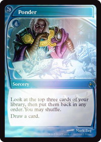 Ponder (Future Sight) - MagicFest Cards (MFP) #2 - Promo Magic: The Gathering Trading Card