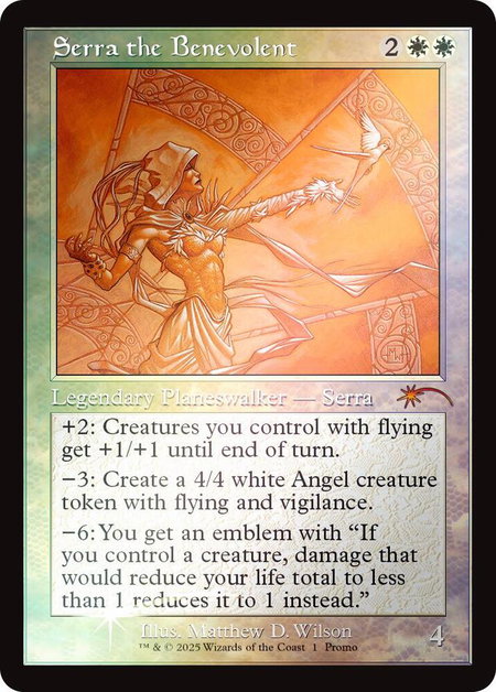 Serra the Benevolent (Retro Frame) trading card from MagicFest Cards Serra the Benevolent (Retro Frame) - MagicFest Cards Magic: The Gathering trading card