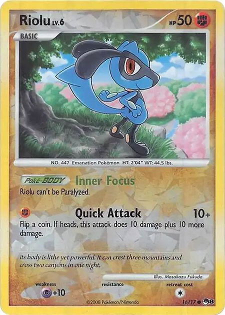Riolu (Cracked Ice Holo) - Miscellaneous Cards & Products Pokémon trading card