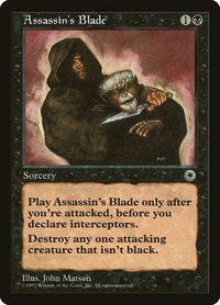 Assassin's Blade - Portal (POR) #80 - Uncommon Magic: The Gathering Trading Card