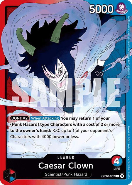 Caesar Clown (002) - Royal Blood One Piece trading card