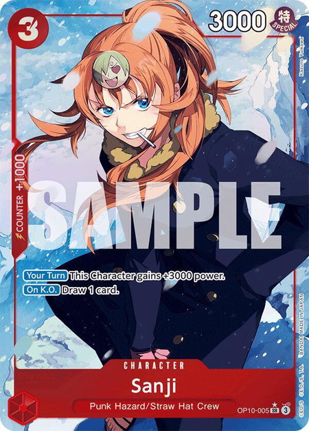 Sanji (Parallel) trading card from Royal Blood Sanji (Parallel) - Royal Blood One Piece trading card