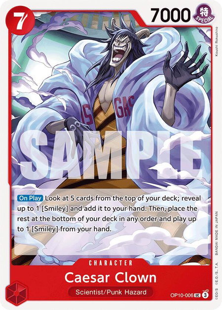 Caesar Clown (006) - Royal Blood One Piece trading card