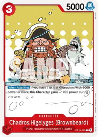 Chadros.Higelyges (Brownbeard) - Royal Blood (OP10) #OP10-010 - Common One Piece Trading Card